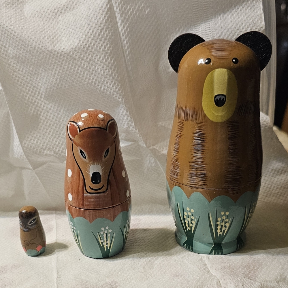 Woodland Animal Nesting Dolls